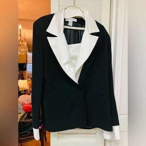 Dior Classic Black Blazer with White Lapel